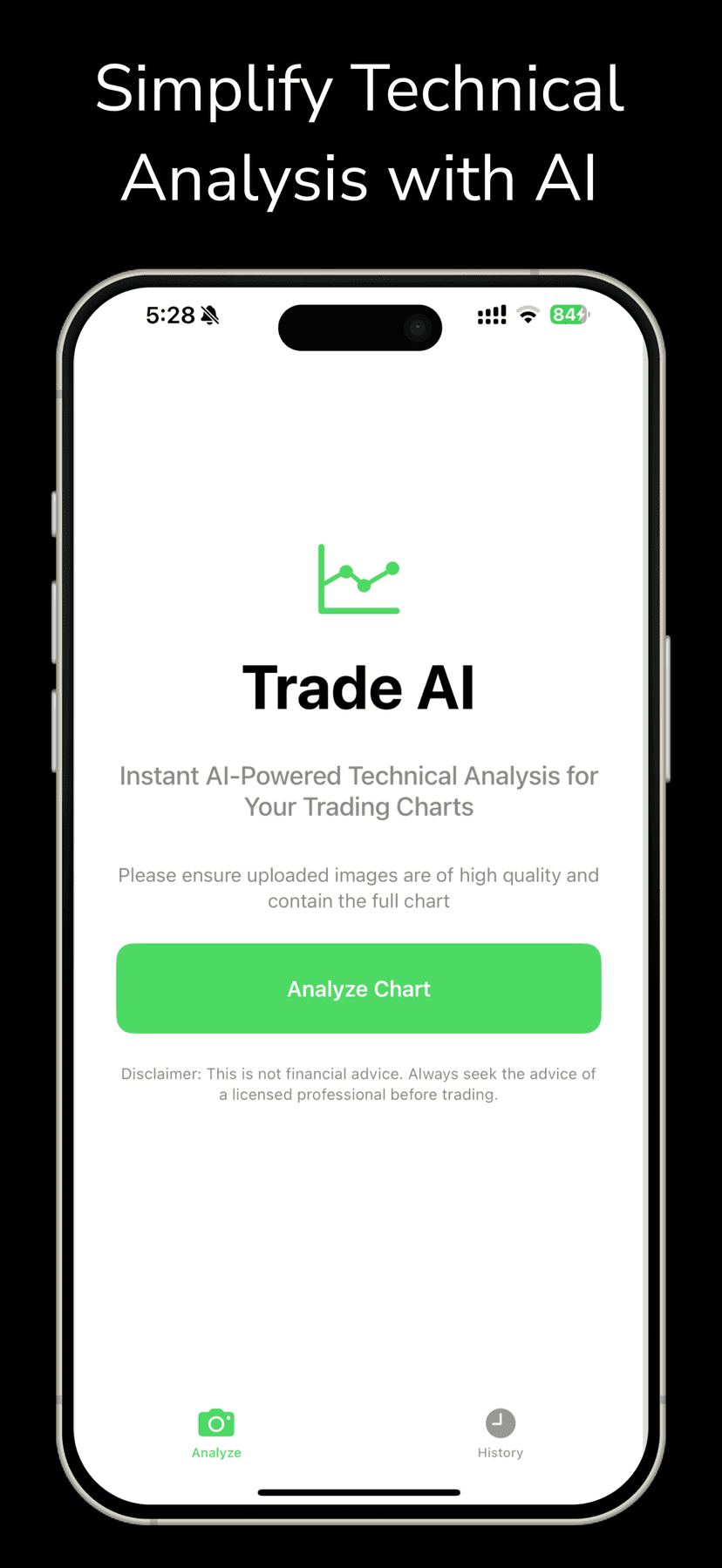 Trade AI App Interface